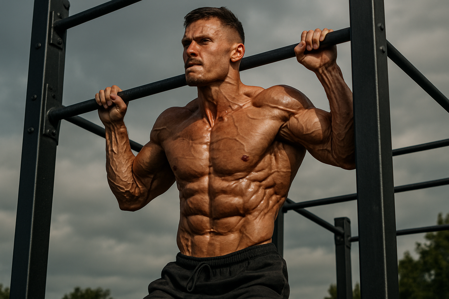 do calisthenics bulb head veins visible